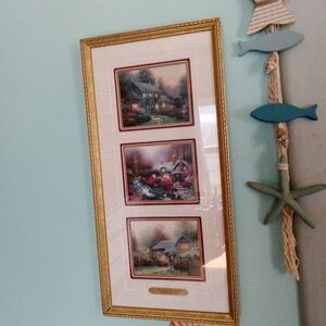 Thomas Kinkade Accent Prints Framed Cottage Memories